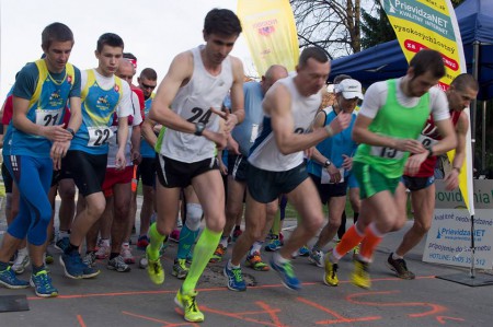 Jarný festival behu na Vysočine v Českej republike 